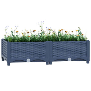 Hochbeet 80x40x23 cm Polypropylen