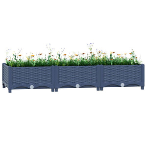Hochbeet 120x40x23 cm Polypropylen
