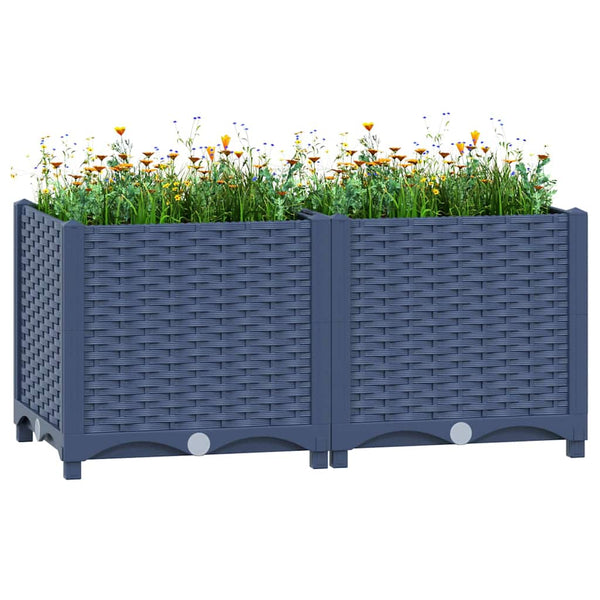 Hochbeet 80x40x38 cm Polypropylen