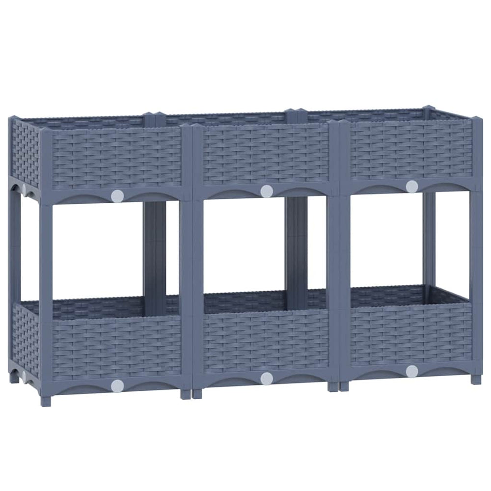 vidaXL Raised Garden Bed 120x40x71 cm Polypropylene