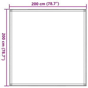 Zeltteppich 200x200 cm Anthrazit