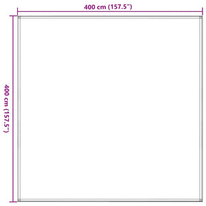 Zeltteppich 400x400 cm Anthrazit