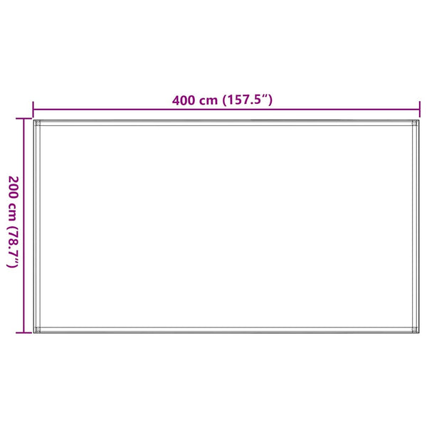 Zeltteppich 200x400 cm Blau HDPE