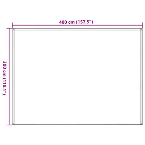 Zeltteppich 300x400 cm Blau HDPE