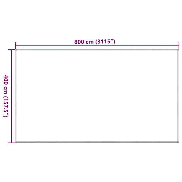 Zeltteppich 400x800 cm Blau HDPE