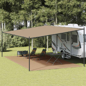 Zeltteppich Taupe 400x700 cm HDPE