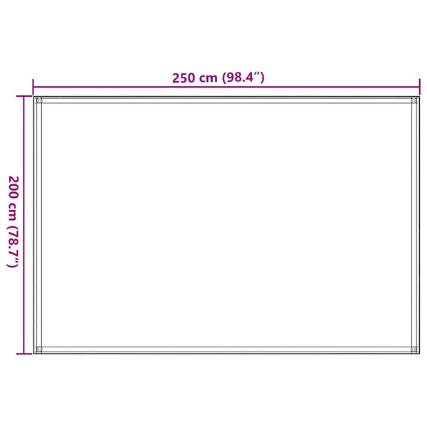 Zeltteppich 250x200 cm Schwarz
