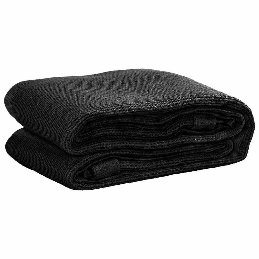Zeltteppich 400x700 cm Schwarz HDPE