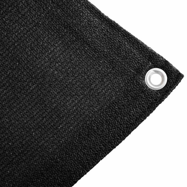 Zeltteppich 400x700 cm Schwarz HDPE