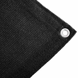 Zeltteppich 400x800 cm Schwarz HDPE