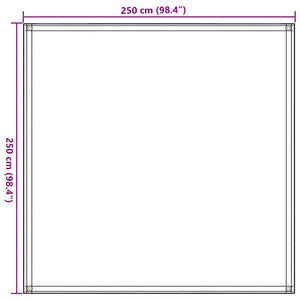 Zeltteppich 250x250 cm Braun