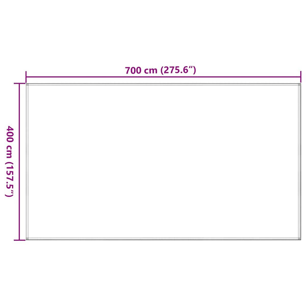 Zeltteppich 400x700 cm Braun