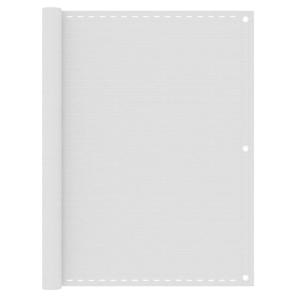 vidaXL Brise-vue de balcon blanc 120x500 cm en HDPE