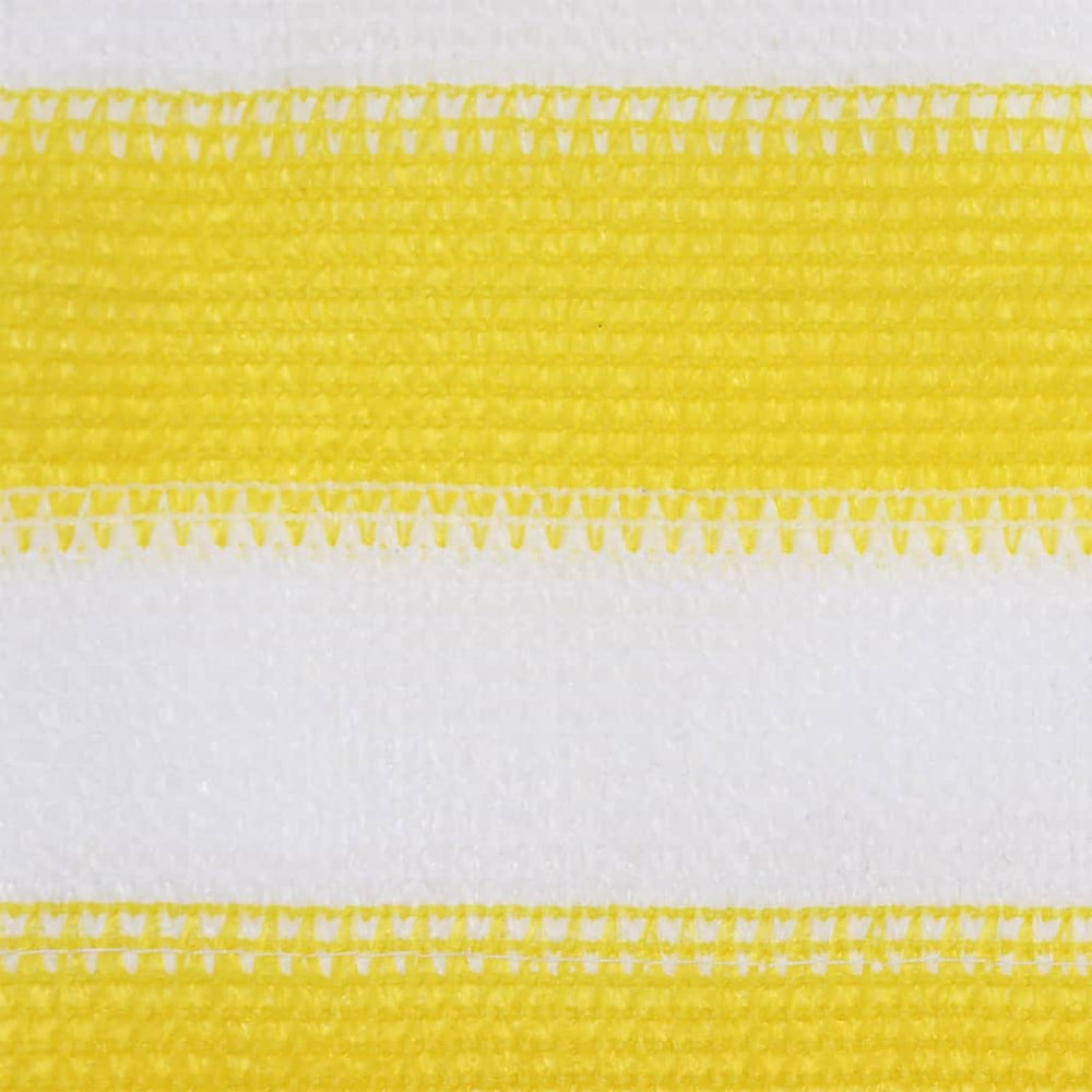 vidaXL Brise-vue de balcon Jaune et blanc 120x500 cm PEHD