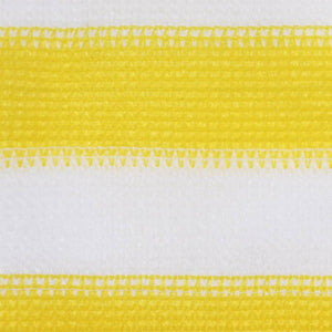 Balkon-Sichtschutz Gelb und Weiß 120x500 cm HDPE