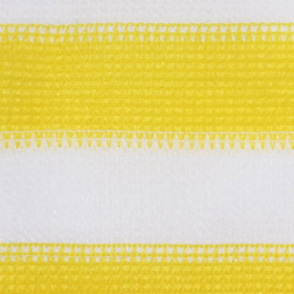 Balkon-Sichtschutz Gelb und Weiß 120x500 cm HDPE