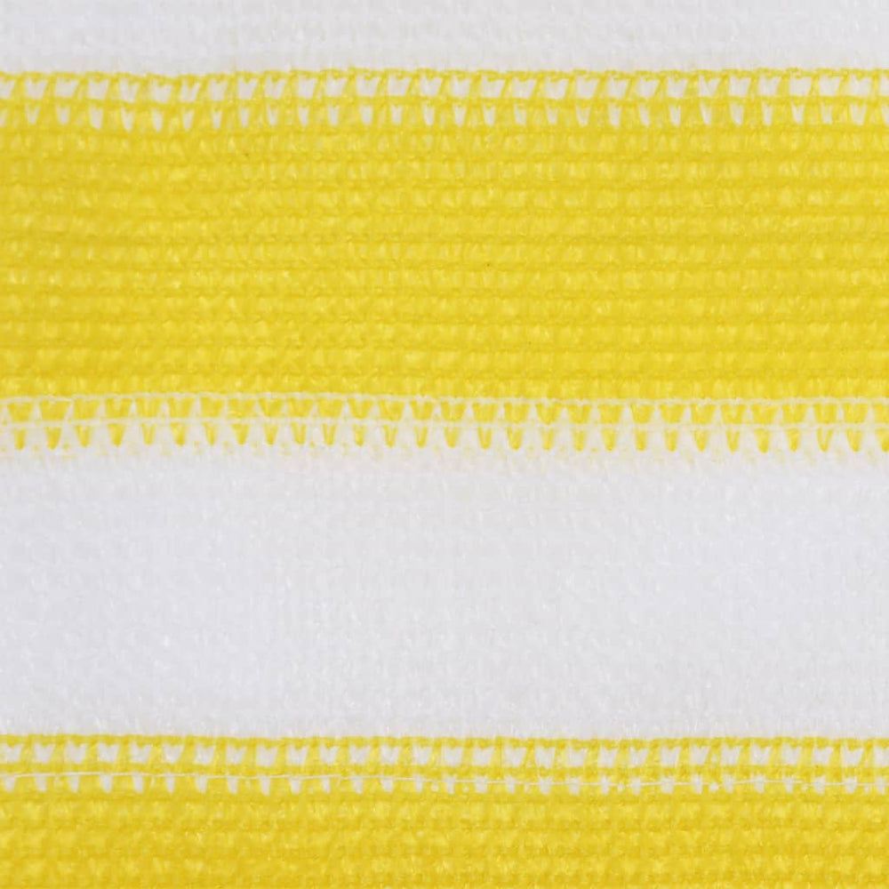 vidaXL Brise-vue de balcon Jaune et blanc 120x600 cm PEHD