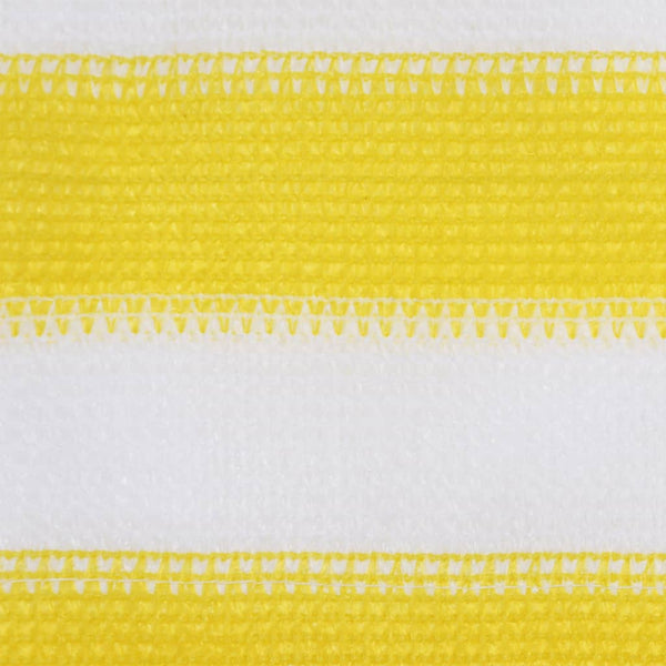Balkon-Sichtschutz Gelb und Weiß 120x600 cm HDPE