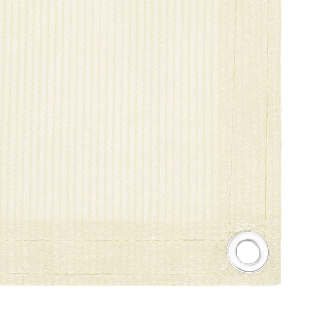 vidaXL Brise-vue de balcon crème 75x300 cm en PEHD