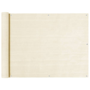 Balkon Sichtschutz Creme 90x300 cm HDPE