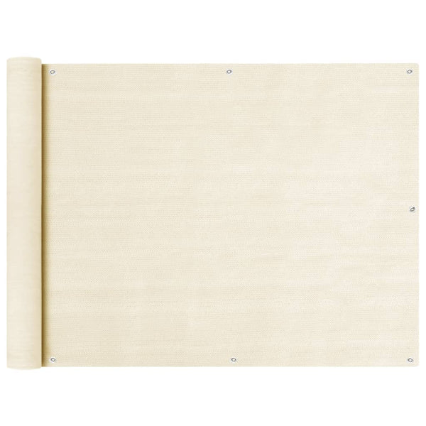 Balkon Sichtschutz Creme 90x300 cm HDPE