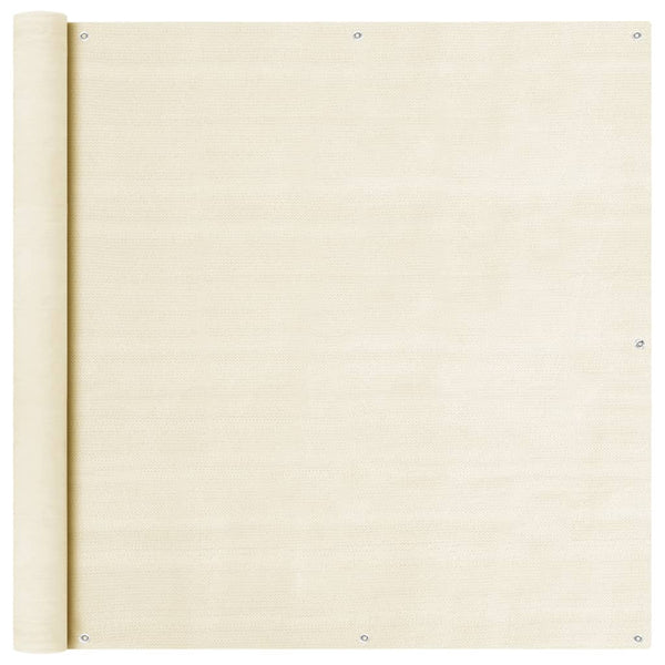 Balkon Sichtschutz Creme 120x500 cm HDPE