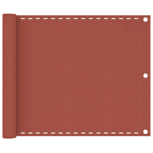 Balkon-Sichtschutz Terracotta-Rot 75x300 cm HDPE