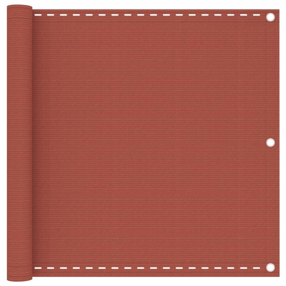 vidaXL Brise-vue de balcon rouge terre cuite 90x300 cm en PEHD