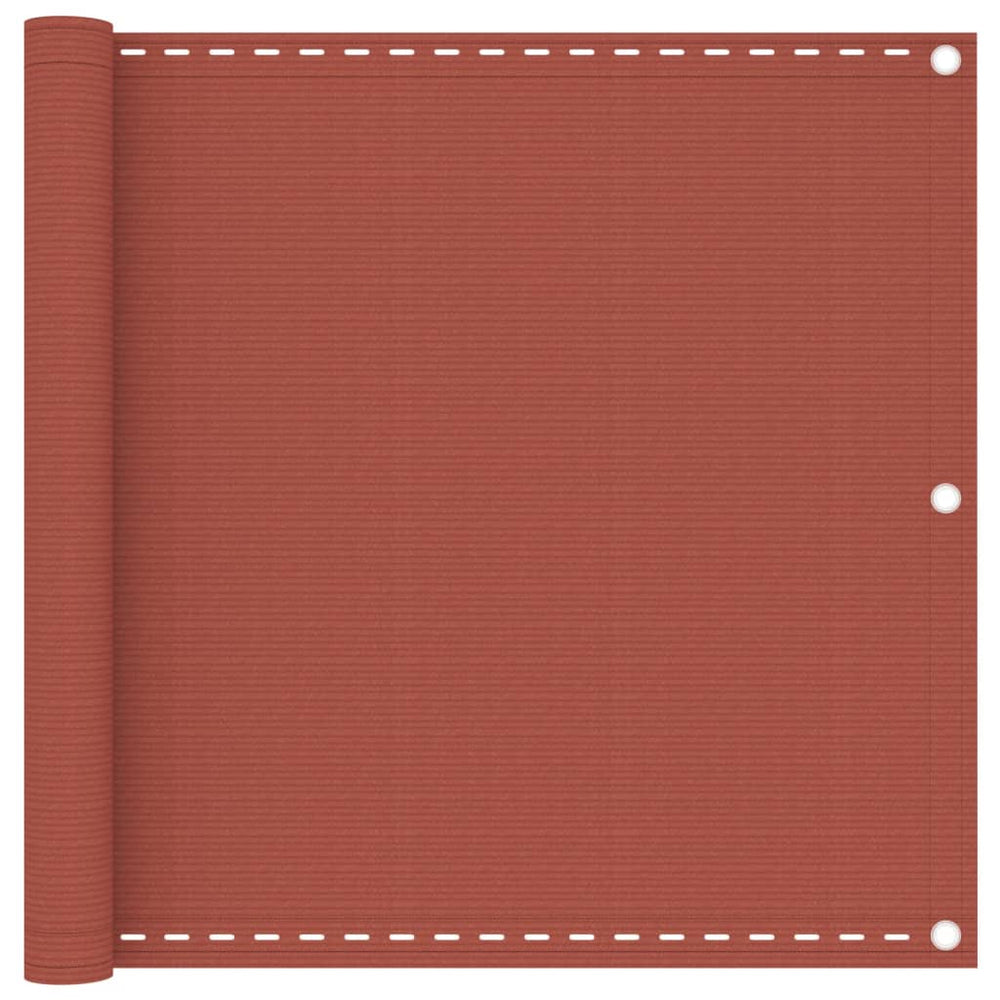 vidaXL Brise-vue de balcon rouge terracotta 90x400 cm en PEHD