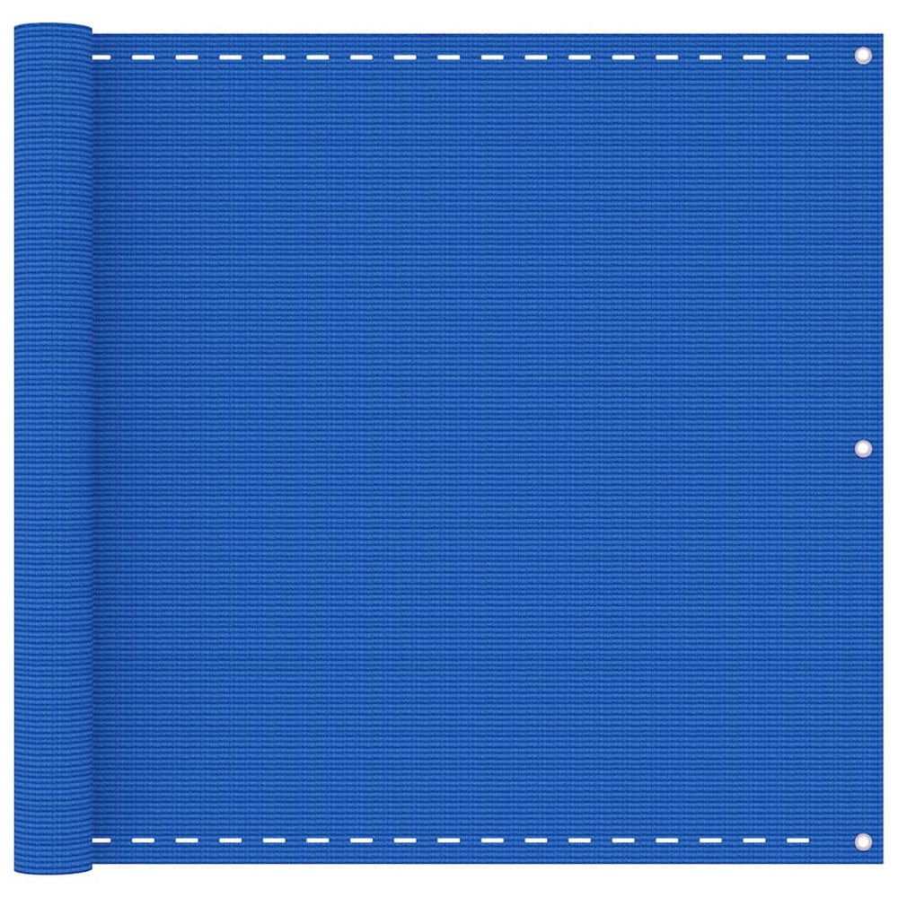 vidaXL Brise-vue de balcon bleu 90x600 cm PEHD