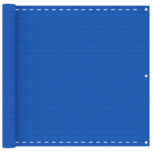 Balkon-Sichtschutz Blau 90x600 cm HDPE