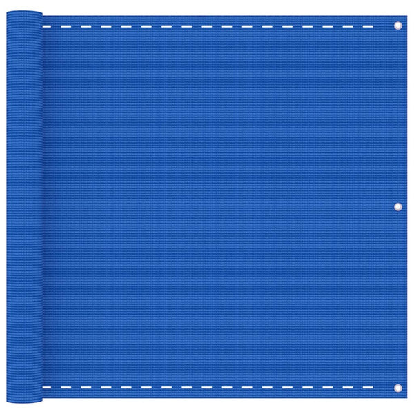 Balkon-Sichtschutz Blau 90x600 cm HDPE