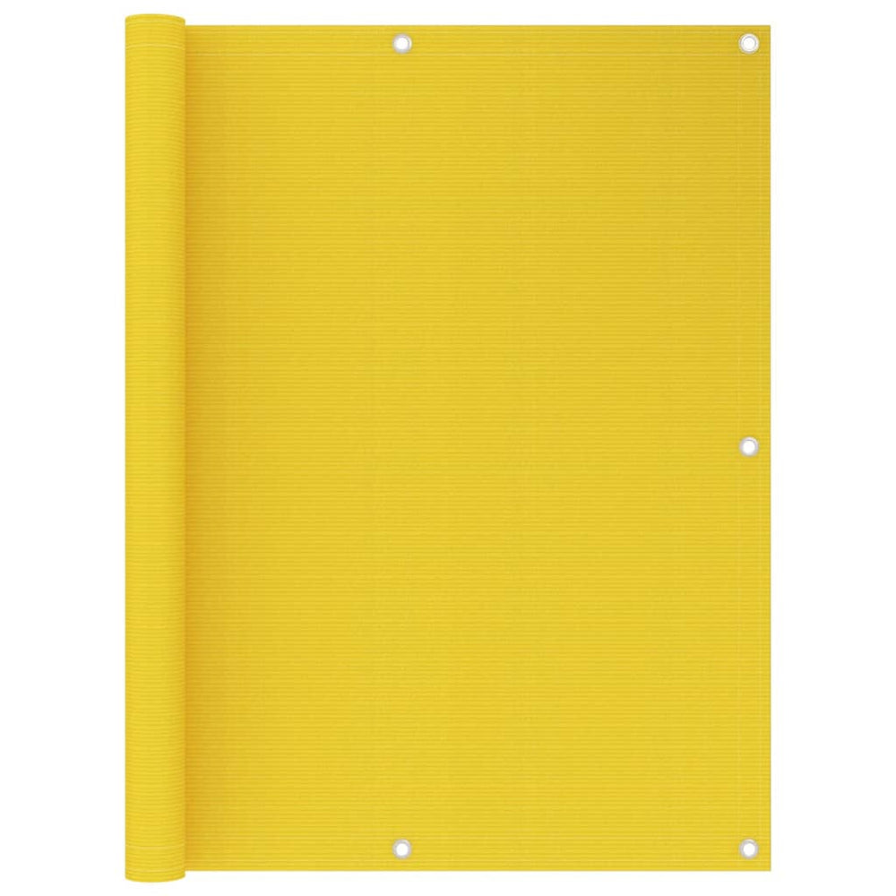 vidaXL Brise-vue de balcon jaune 120x300 cm HDPE