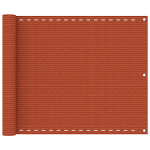 Balkon-Sichtschutz Orange 75x300 cm HDPE
