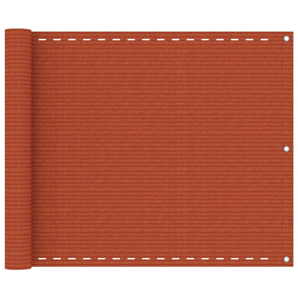 Balkon-Sichtschutz Orange 75x300 cm HDPE