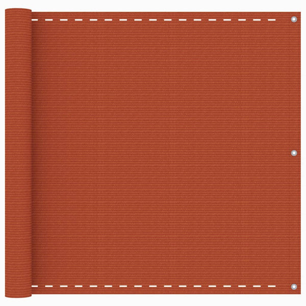 Balkon-Sichtschutz Orange 90x400 cm HDPE