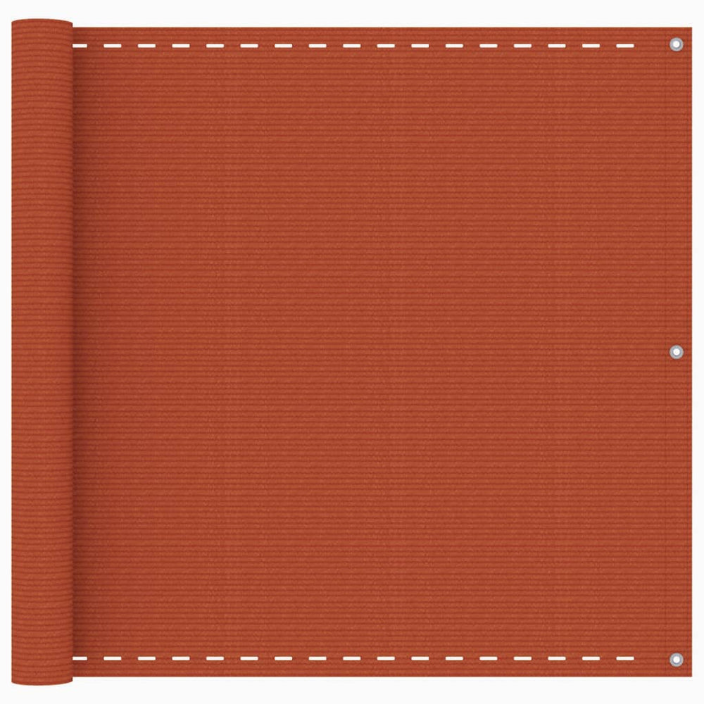 vidaXL Brise-vue de balcon orange 90x500 cm HDPE