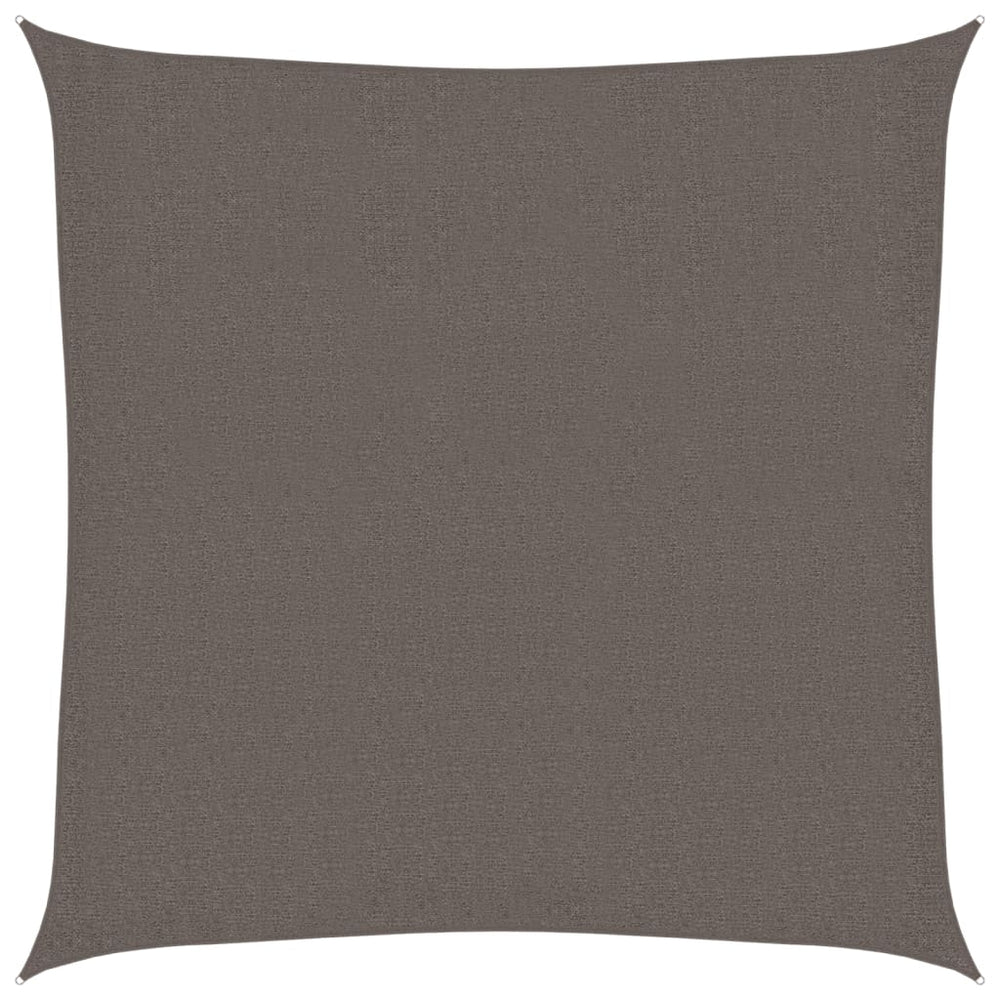 vidaXL Voile d'ombrage 160 g/m² Anthracite 2,5x2,5 m PEHD