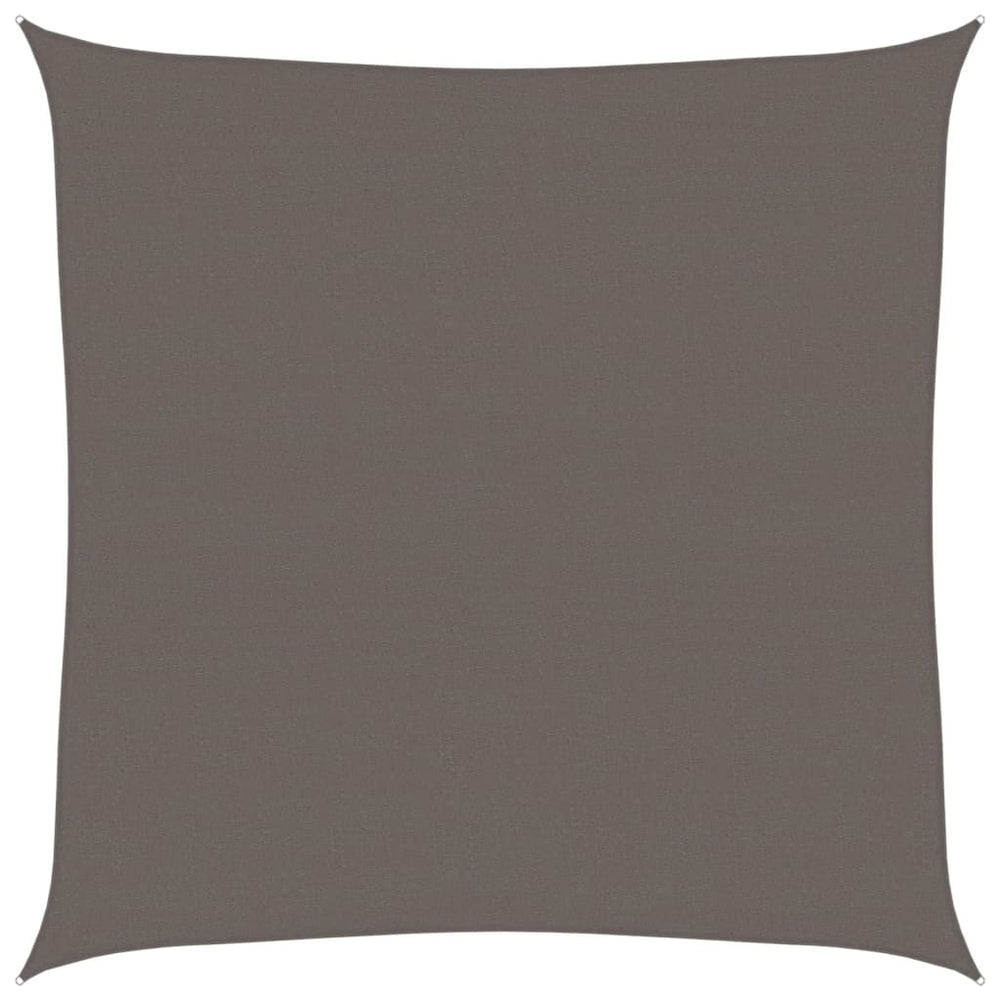 vidaXL Voile d'ombrage 160 g/m² anthracite 6x6 m HDPE
