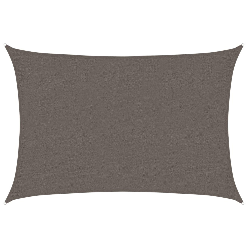 vidaXL Voile d'ombrage 160 g/m² anthracite 2x3 m HDPE