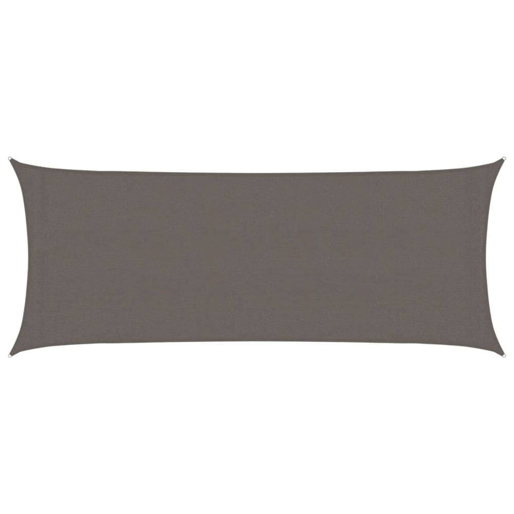 vidaXL Voile d'ombrage 160 g/m² anthracite 2x4,5 m en PEHD