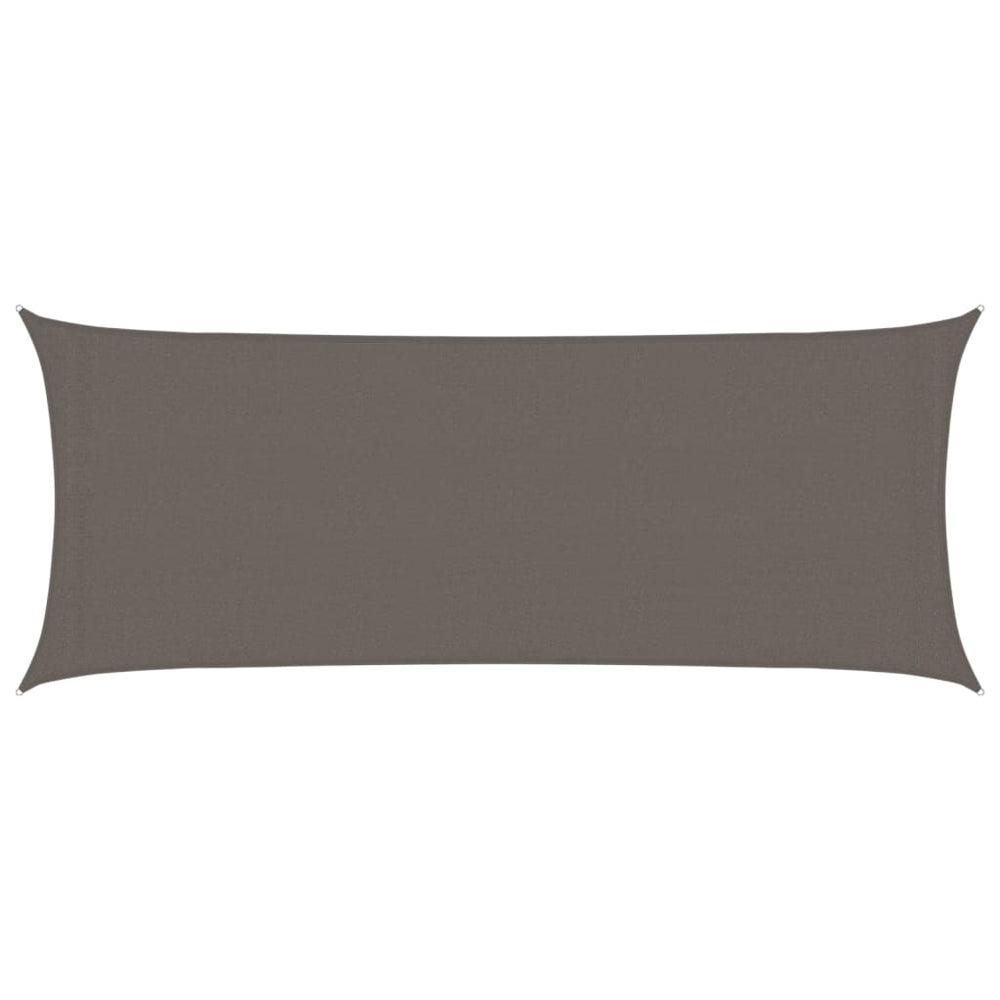 vidaXL Voile d'ombrage 160 g/m² Anthracite 2x5 m HDPE