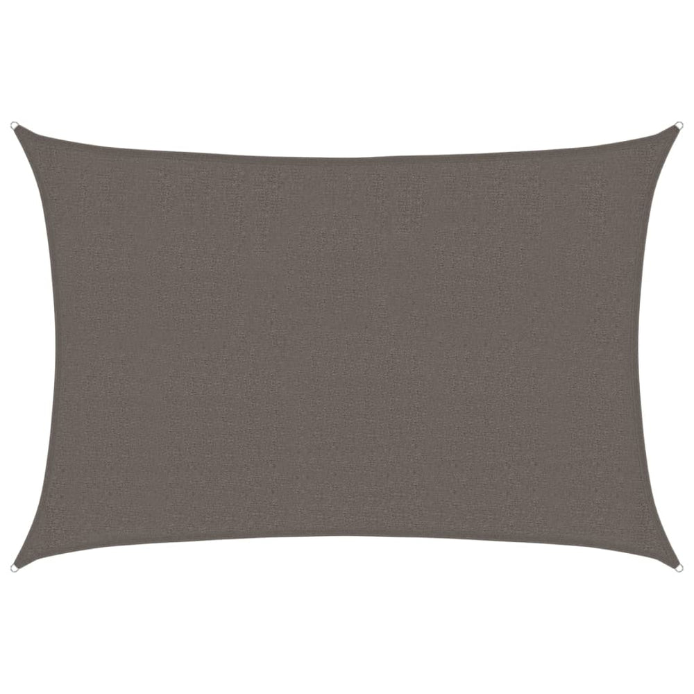 vidaXL Voile d'ombrage 160 g/m² Anthracite 2,5x4 m PEHD