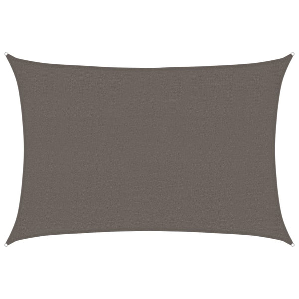 Sonnensegel 160 g/m² Anthrazit 2,5x4 m HDPE