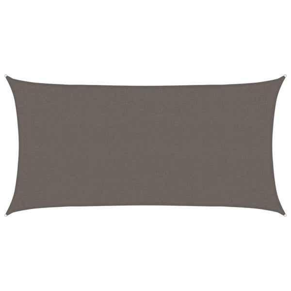 Sonnensegel 160 g/m² Anthrazit 2,5x5 m HDPE