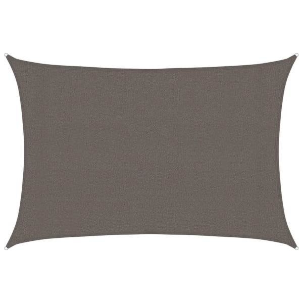 Sonnensegel 160 g/m² Anthrazit 3x4 m HDPE