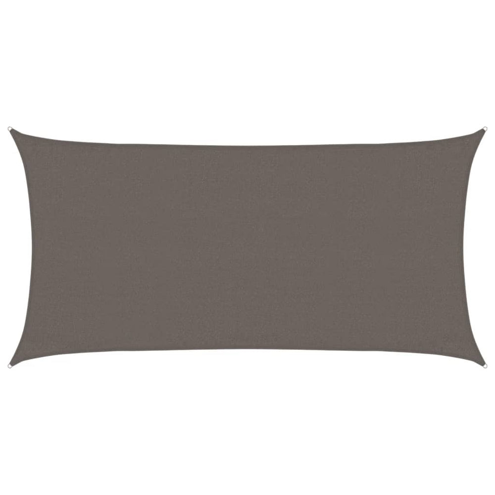vidaXL Voile d'ombrage 160 g/m² Anthracite 3x6 m PEHD