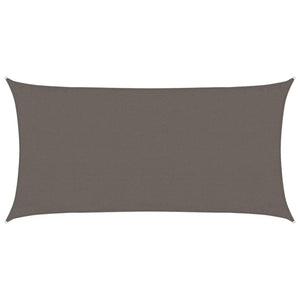 Sonnensegel 160 g/m² Anthrazit 3x6 m HDPE