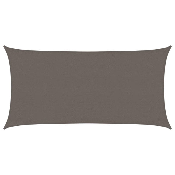Sonnensegel 160 g/m² Anthrazit 3x6 m HDPE
