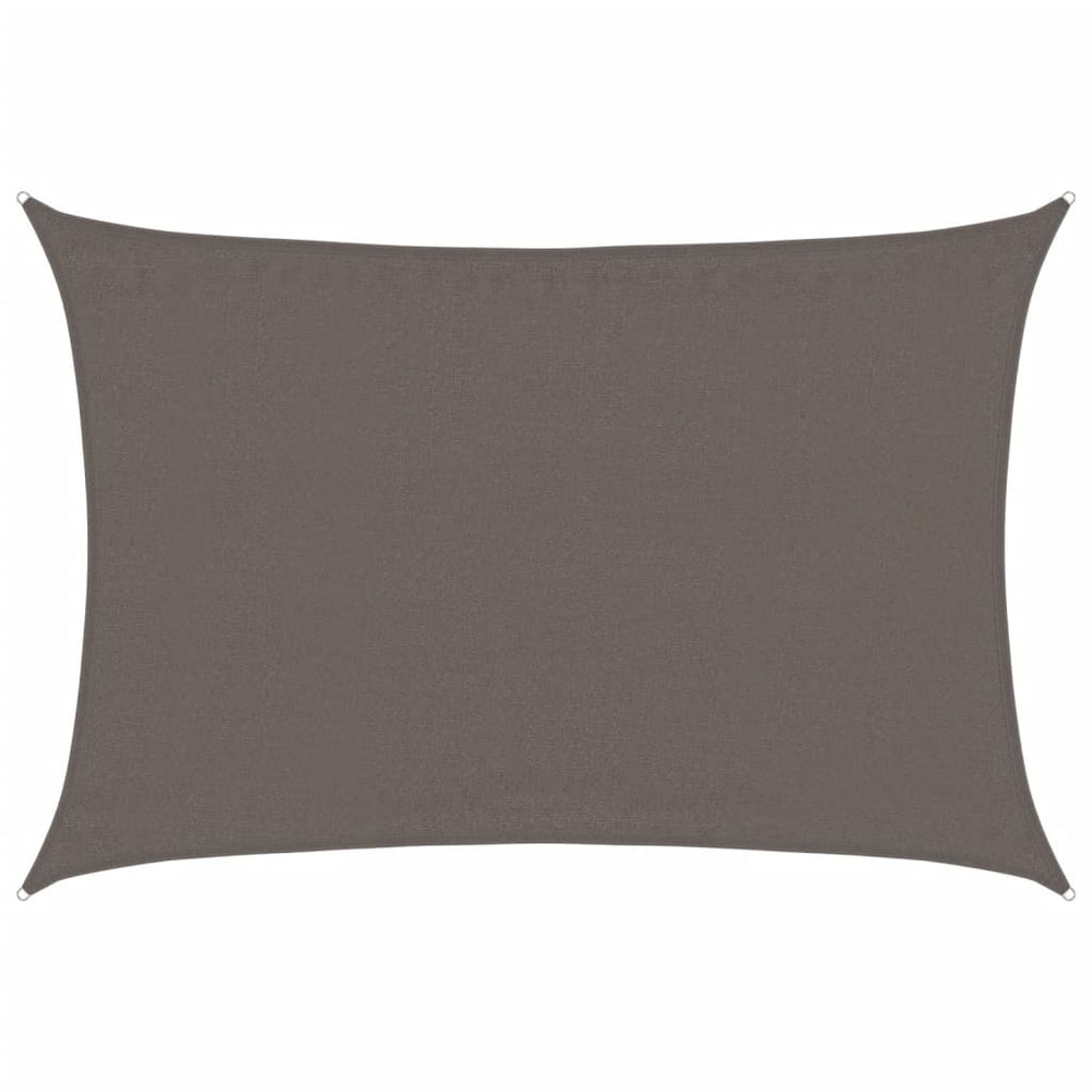 vidaXL Voile d'ombrage 160 g/m² Anthracite 3,5x5 m PEHD